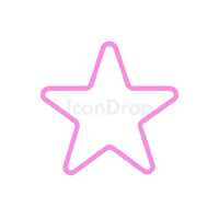 Star Icon Aesthetic Pink Outline
