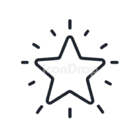 Star Icon Ai Outline