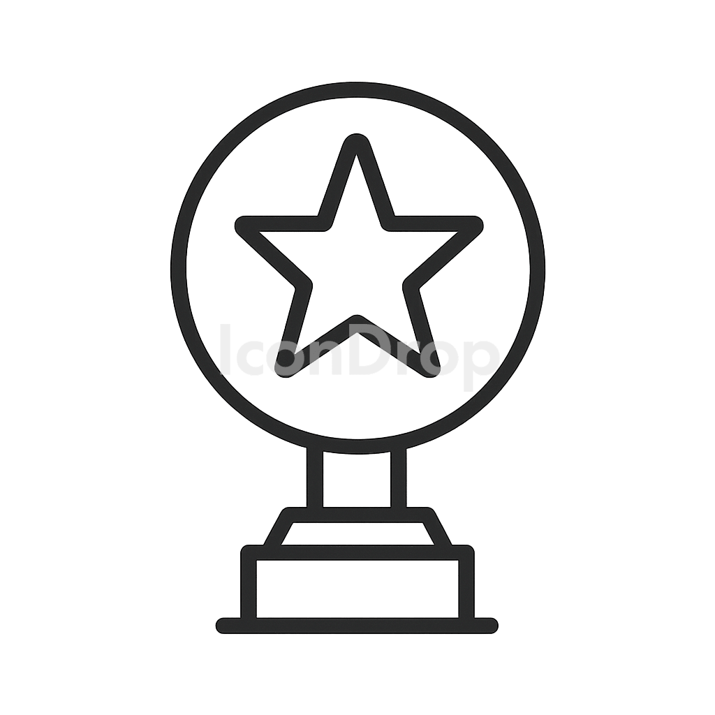 Star Icon Awards Outline
