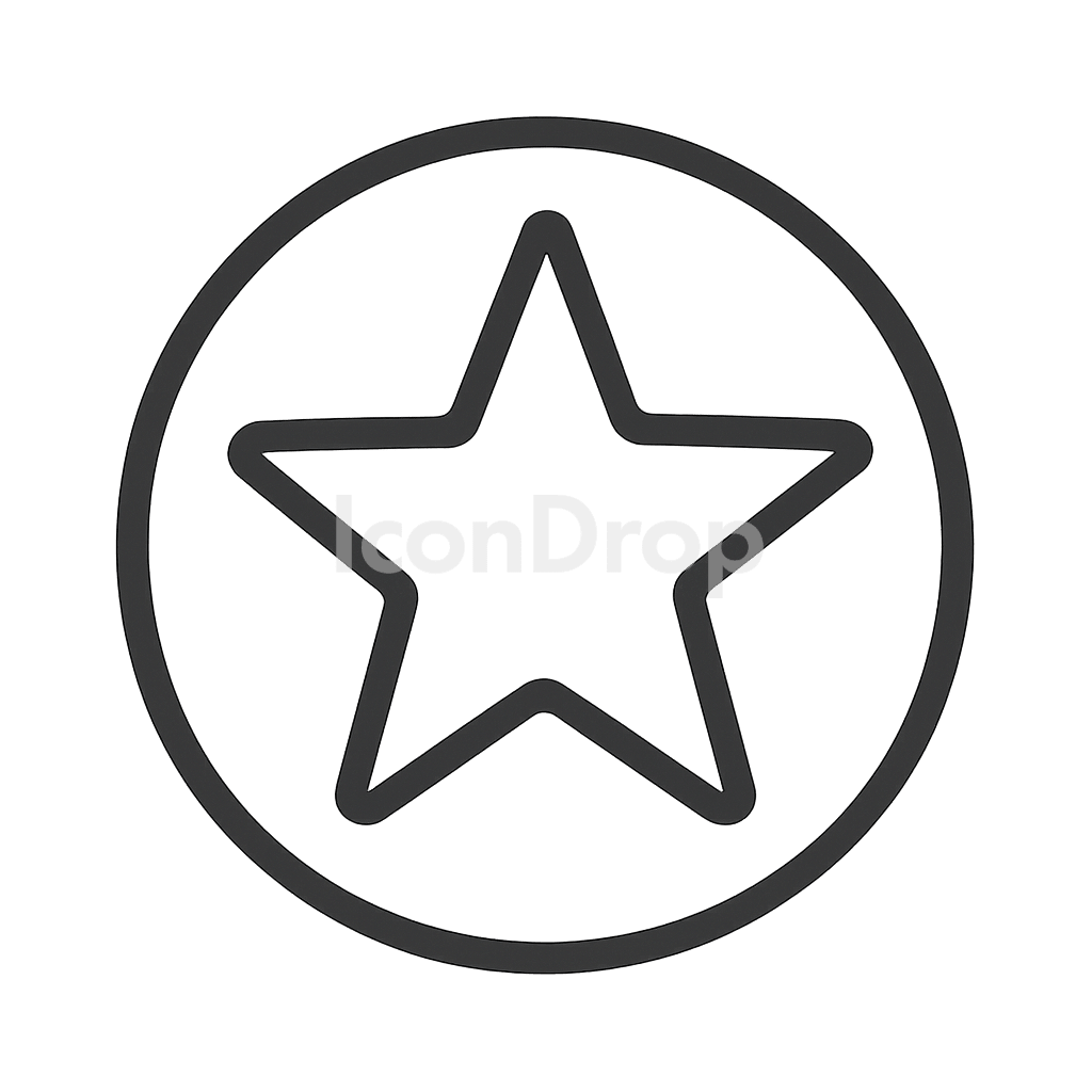 Star Icon Game Outline
