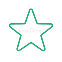 Star Icon Green Outline