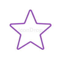 Star Icon Purple Outline