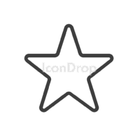 Star Mark Icon Outline