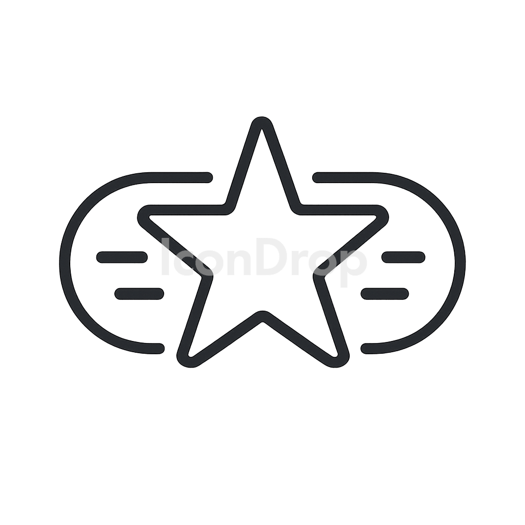 Star Rating Icon Outline