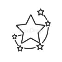 Star Sign Icon Outline
