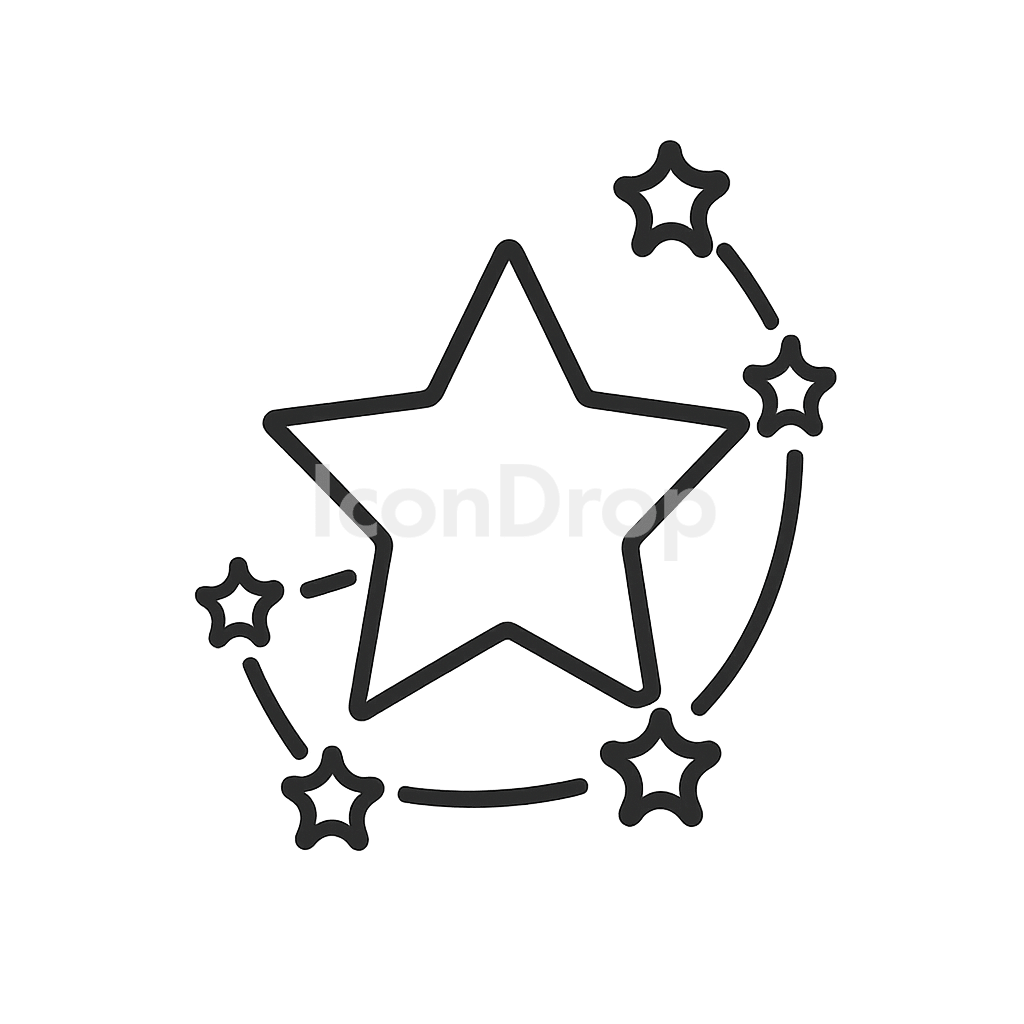 Star Sign Icon Outline
