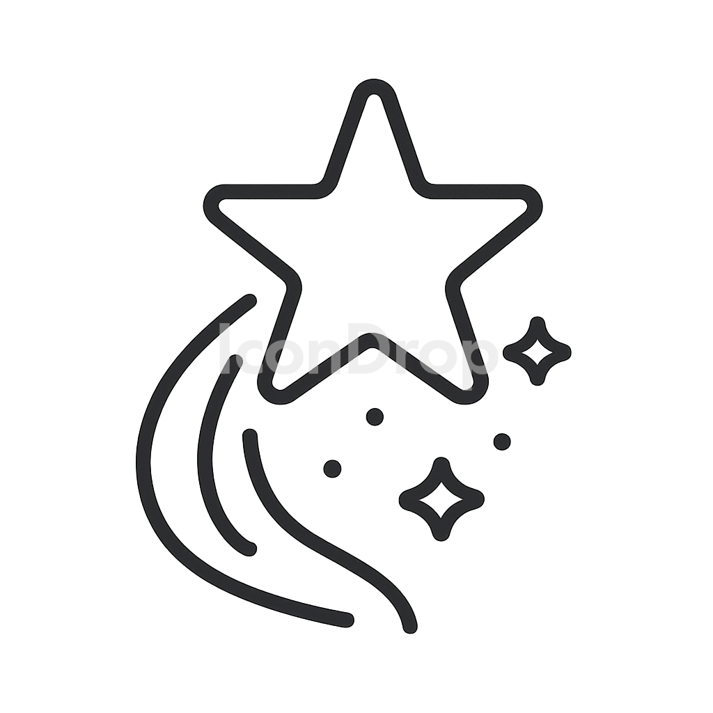 Stardust Icon Outline