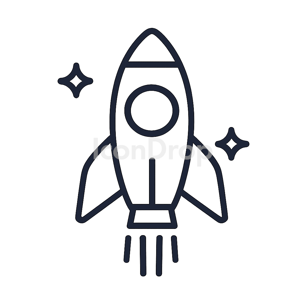 Starship Icon Outline