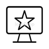 Start Icon In Computer Outline