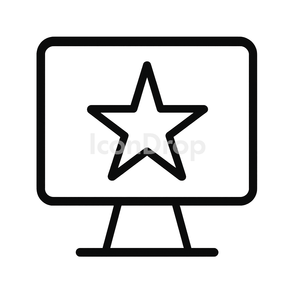 Start Icon In Computer Outline