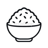 Sticky Rice Icon Outline