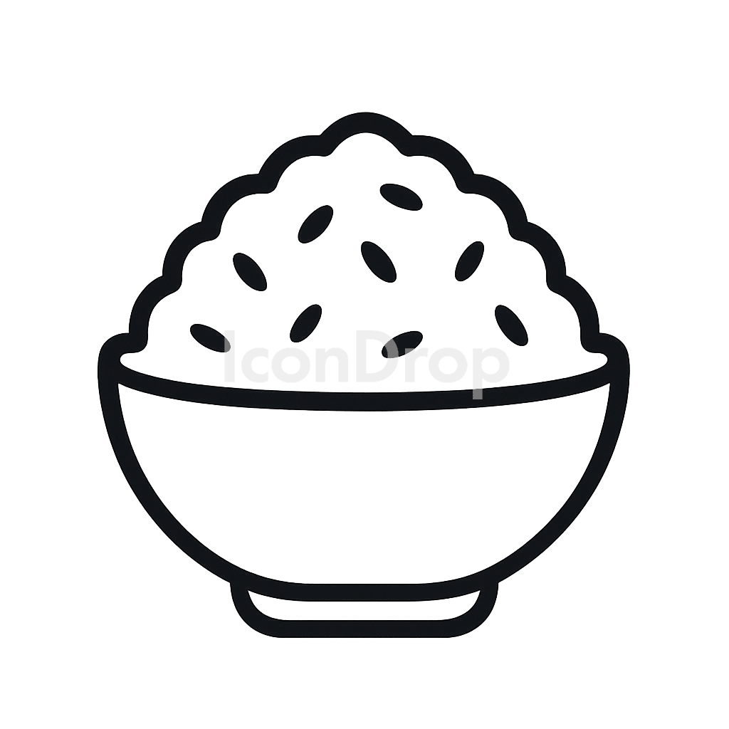 Sticky Rice Icon Outline