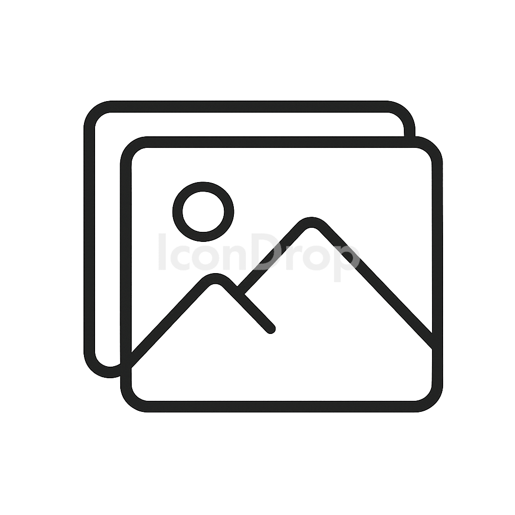 Stock Photo Icon Outline