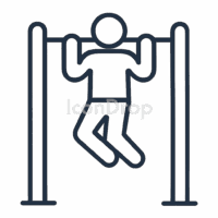 Street Workout Icon Outline