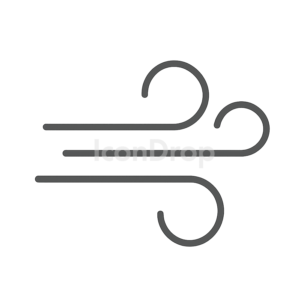 Strong Wind Icon Outline