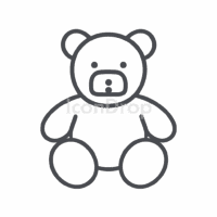Stuffed Animal Icon Outline
