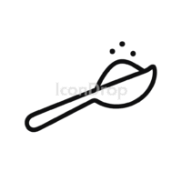 Sugar Spoon Icon Outline