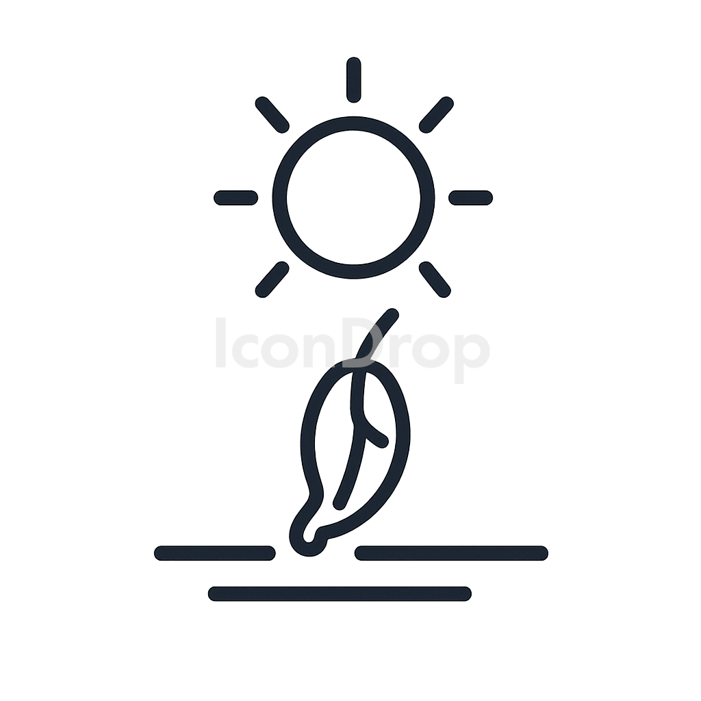 Sun Dried Icon Outline