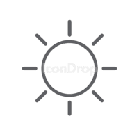 Sun Light Icon Outline