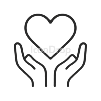 Supports Heart Health Icon Outline