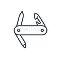 Swiss Army Knife Icon Outline
