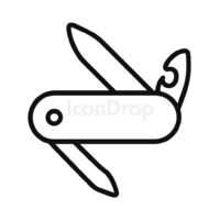 Swiss Knife Icon Outline