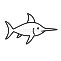 Swordfish Icon Outline