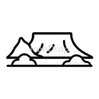 Table Mountain Icon Outline