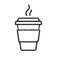 Takeaway Coffee Cup Icon Outline