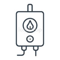 Tankless Water Heater Icon Outline