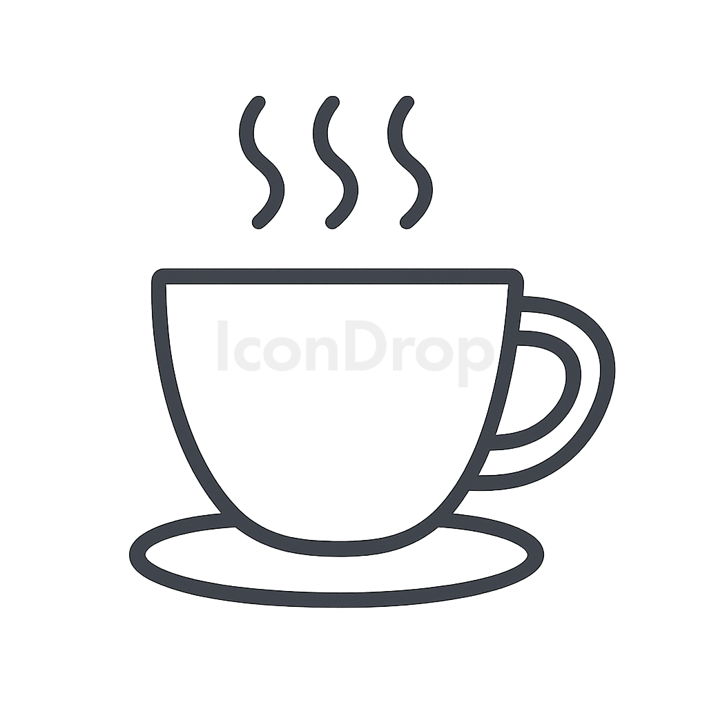 Tea Cup Icon Outline