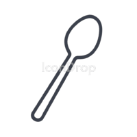 Tea Spoon Icon Outline