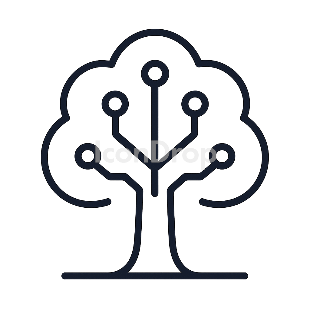 Tech Tree Icon Outline