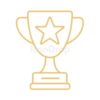 The Golden Star Icon Award Outline