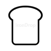 Toast Bread Icon Outline