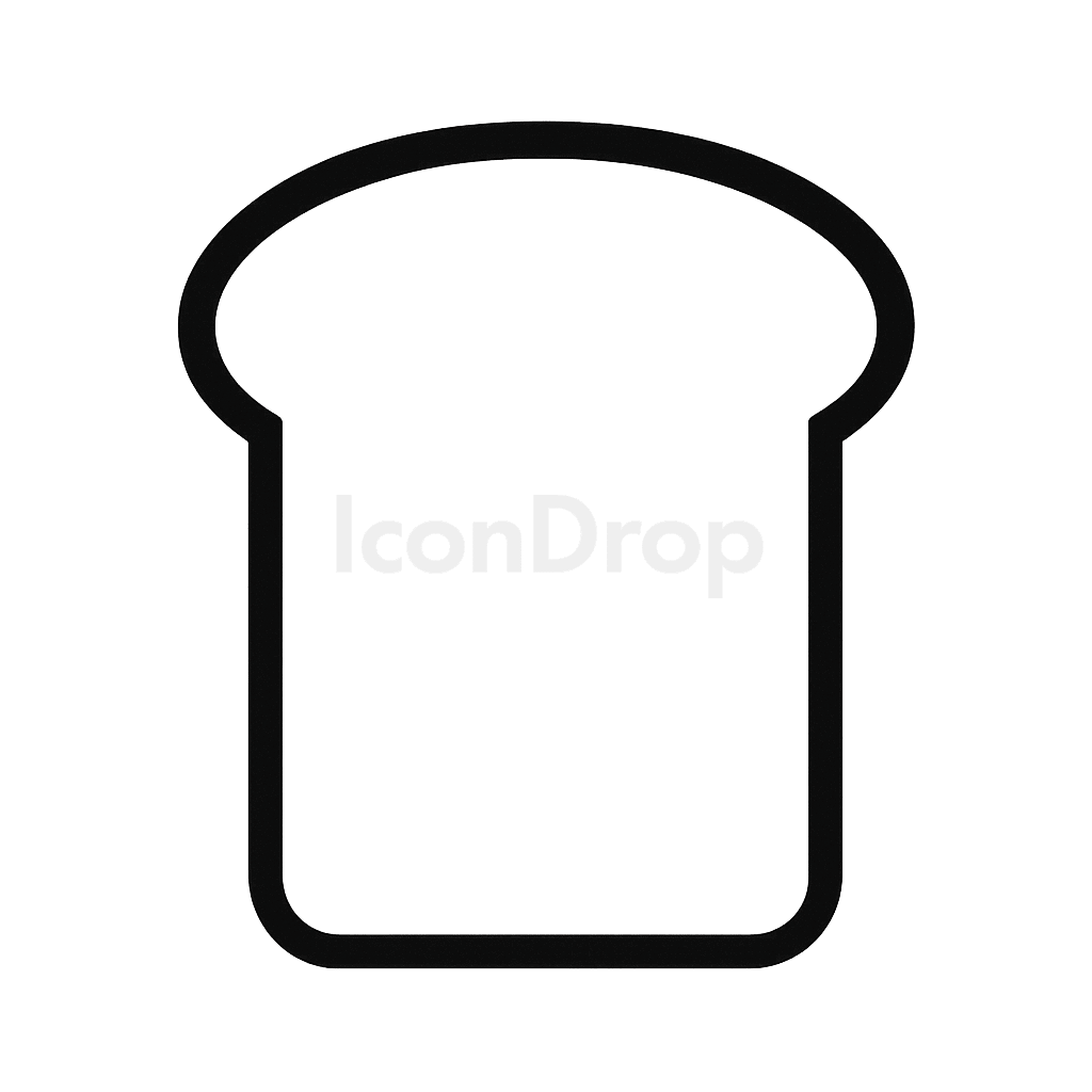 Toast Bread Icon Outline