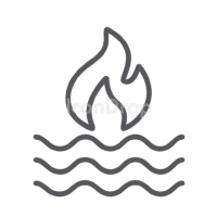 Too Hot Icon Outline