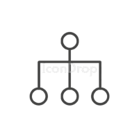 Tree Diagram Icon Outline
