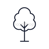 Tree Icon Minimal Outline