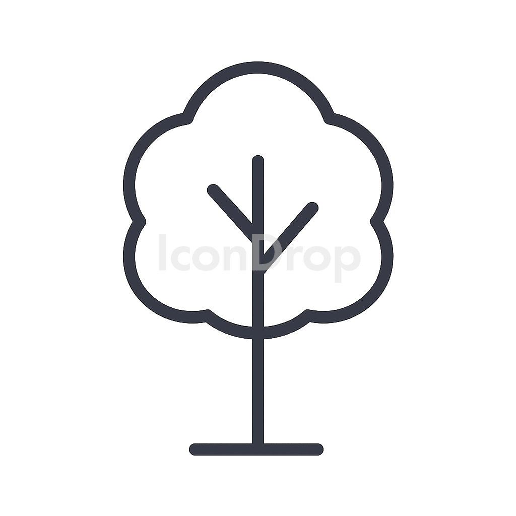 木のアイコン アウトライン