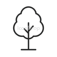 Tree Icon Silhouette Outline