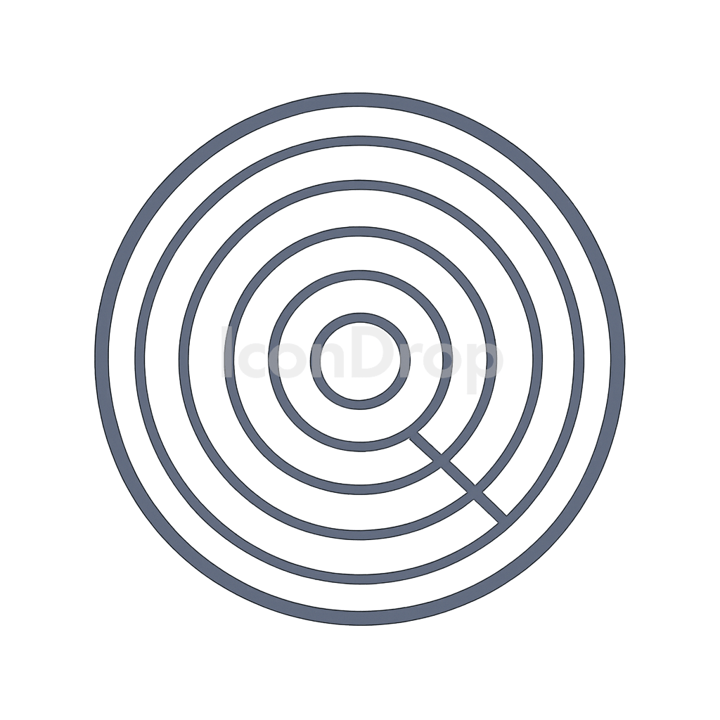 Tree Ring Icon Outline