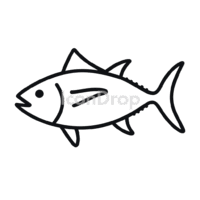 Tuna Fish Icon Outline