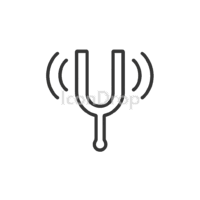 Tuning Fork Icon Outline