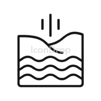 Underground Water Icon Outline