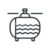 Underground Water Tank Icon Outline