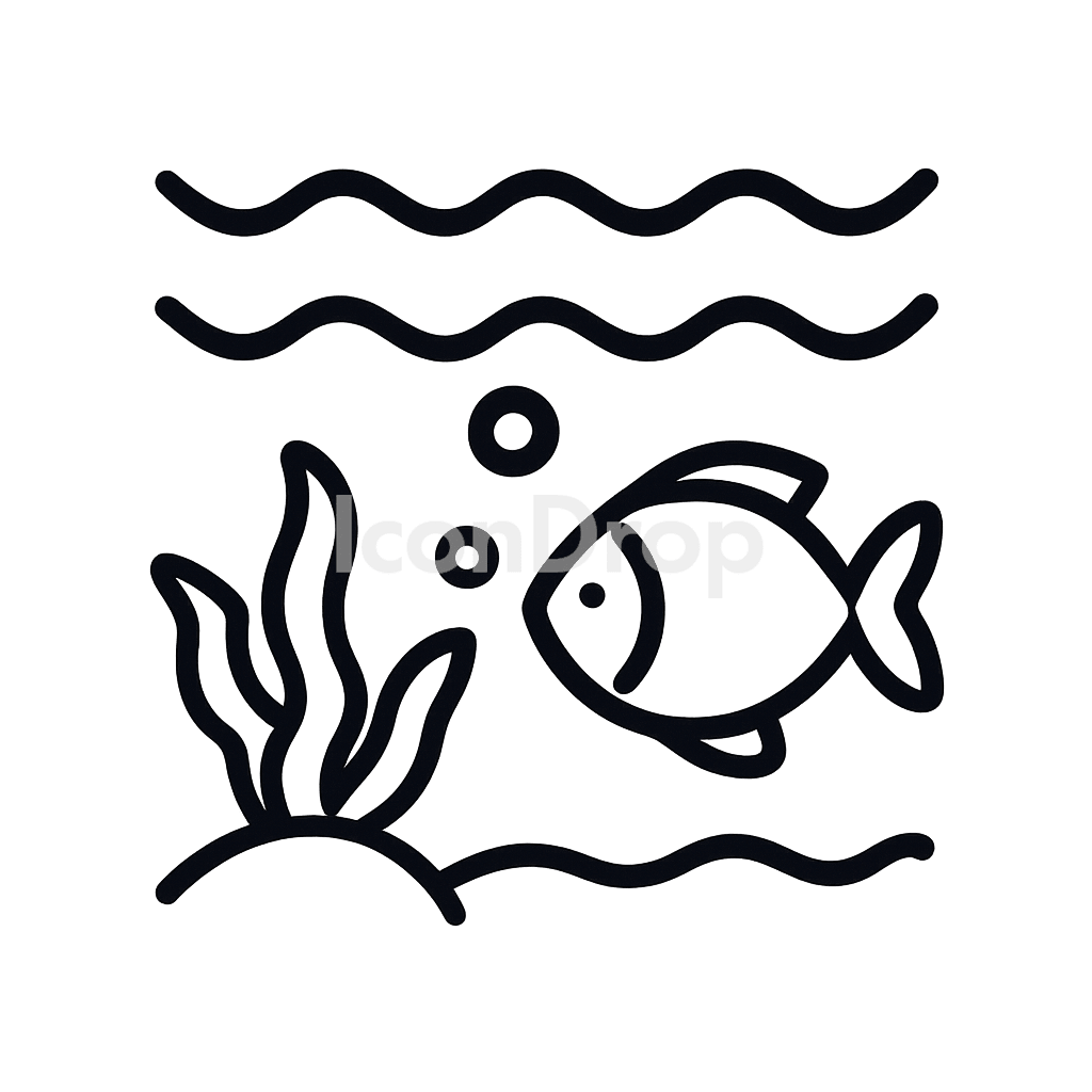 Underwater Icon Outline