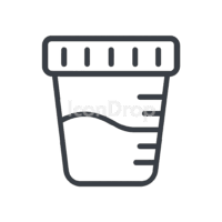 Urine Cup Icon Outline
