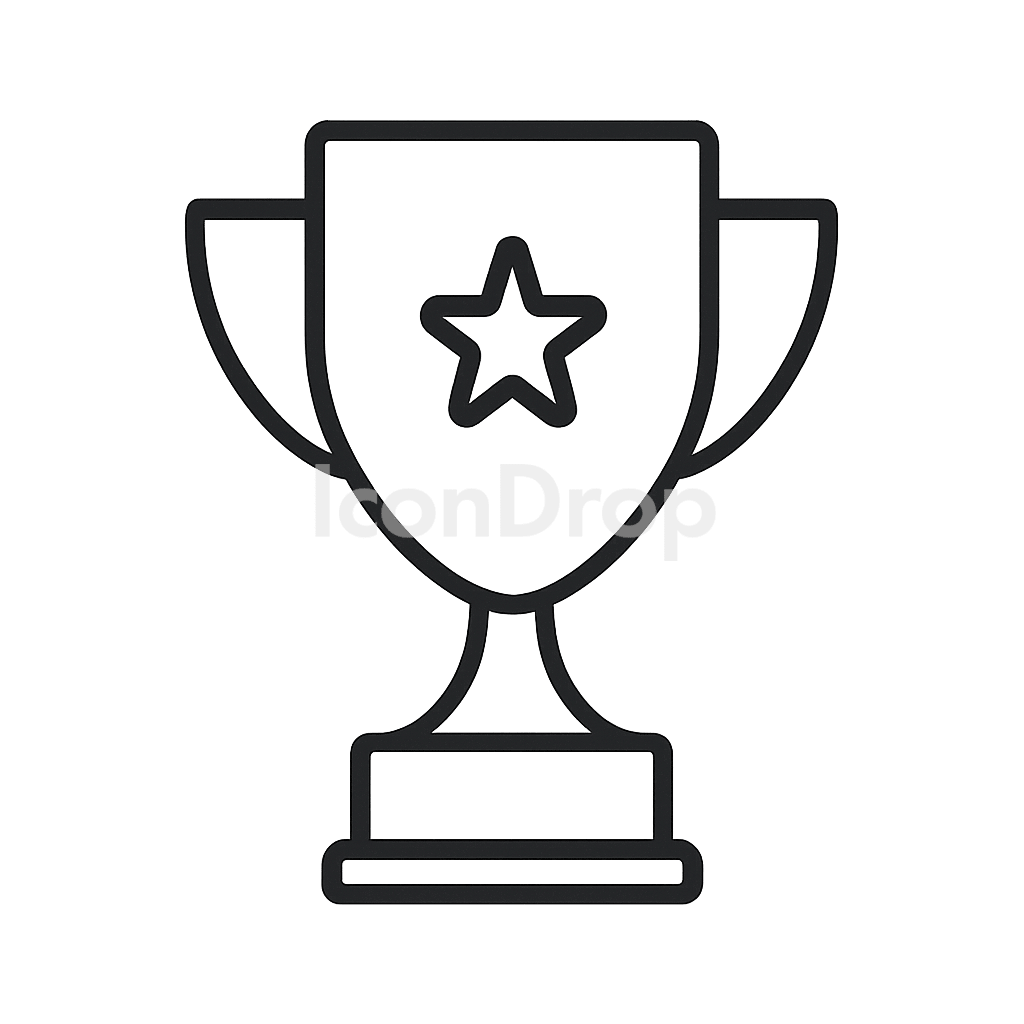 Victory Cup Icon Outline