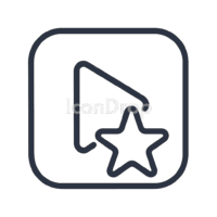 Video Star App Icon Outline